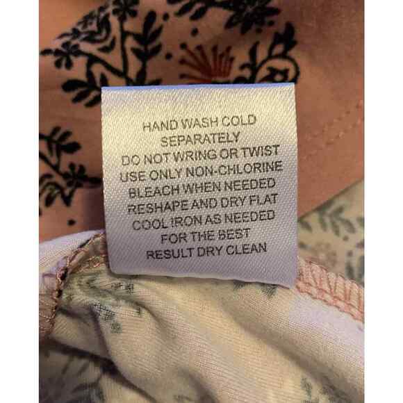 Pink Rose Tunic Trapeze Dress Small Women Dark Pink Floral Bell Sleeves Y2KStyle - Picture 9 of 13